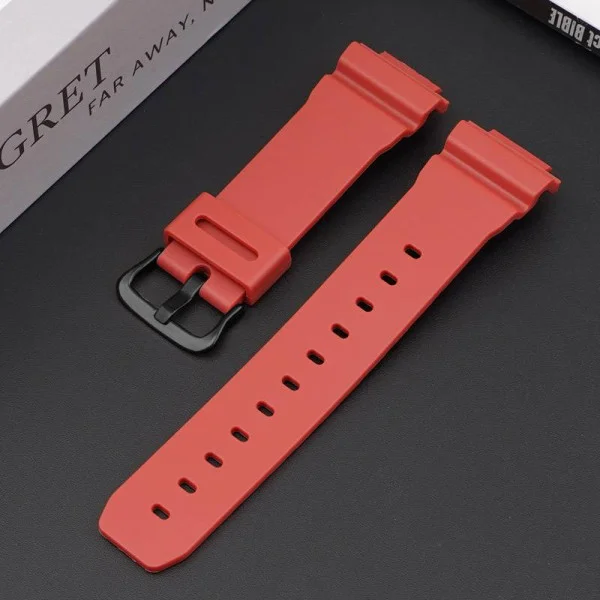 Ремешок для Casio G-Shock DW-5600/6900/G-5600/GW-M5610 Red Black фото 3