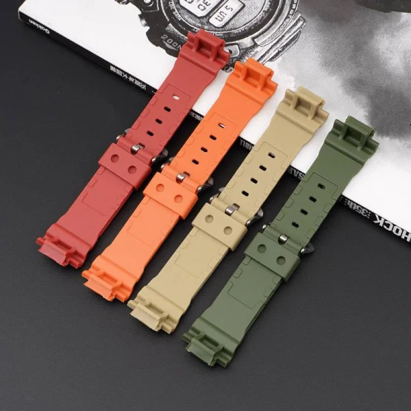Ремешок для Casio G-Shock DW-5600/6900/G-5600/GW-M5610 Red Black фото 11