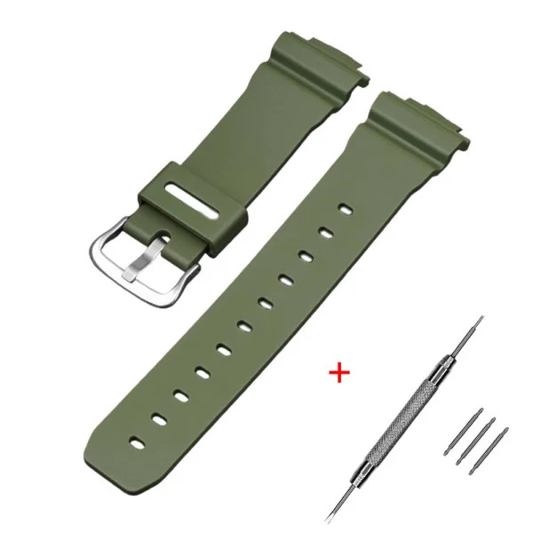 Ремешок для Casio G-Shock DW-6900 Army Green SI фото 1