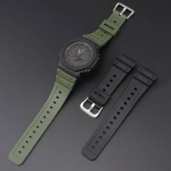 Ремешок для Casio G-Shock GA-2100 Black SI фото 3