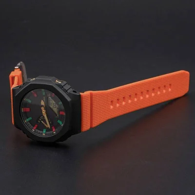 Ремінець для Casio G-Shock GM-2100 B Orange BK