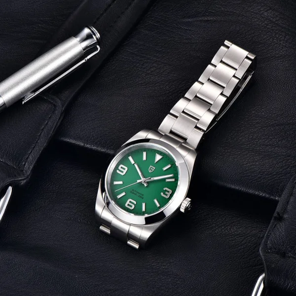 Чоловічий годинник Pagani Design PD-1692 Silver-Green фото 5