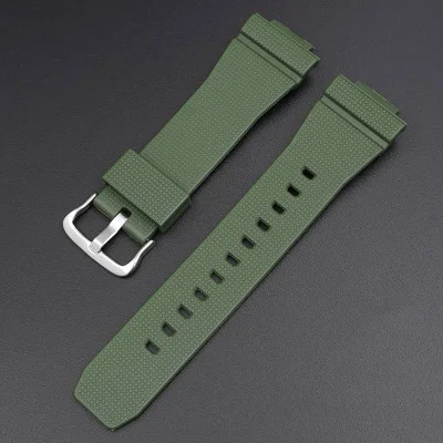 Ремешок для Casio G-Shock GM-2100 GA2100/2110 Army Green Silver