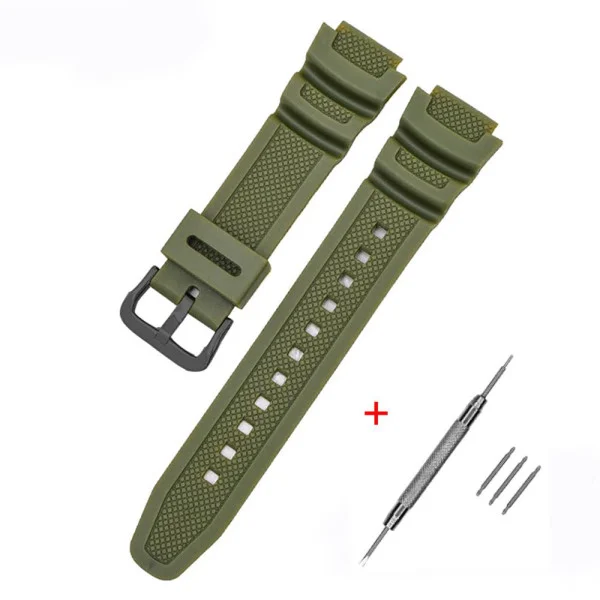 Ремешок для Casio G-Shock AE-1000/1200 Army Green BK фото 1