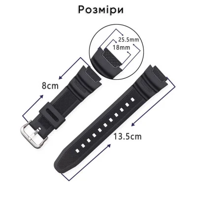Ремінець для Casio G-Shock AE-1000/1200 Army Green BK