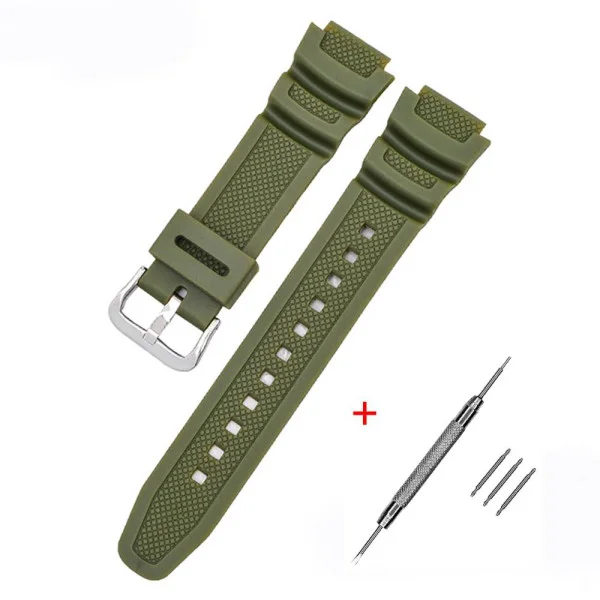 Ремешок для Casio G-Shock AE-1000/1200 Army Green SI фото 1