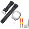 Ремешок + безель (рант) для Casio G-Shock GMW-B5000 Red-Black SI