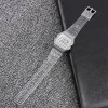 Ремешок для Casio G-Shock F-84/94/105, F-91W, AE1300 Jelly Transparent Silver фото 3