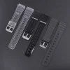 Ремешок для Casio G-Shock F-84/94/105, F-91W, AE1300 Jelly Transparent Silver фото 4