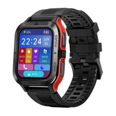 Спортивные Умные Часы Kospet Tank M2 Red + Спортивные Режимы, Водозащита, Звонки, Пульсометр