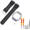 Ремешок + безель (рант) для Casio G-Shock GMW-B5000 Black Transp SI
