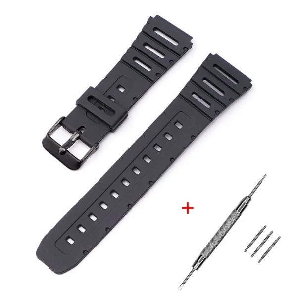 Ремінець для Casio F91W 18mm Black BK фото 1