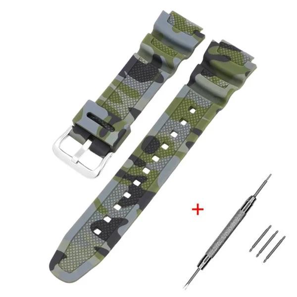 Ремінець для Casio G-Shock AQ-S800/AE-1200 Camo Green SL фото 1
