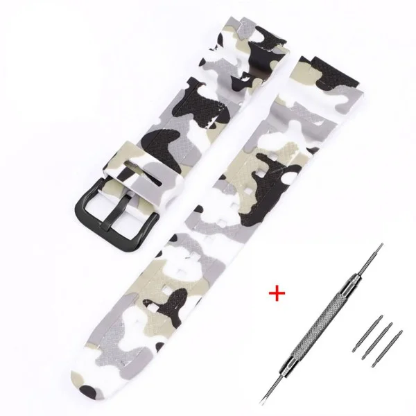Ремешок для Casio G-Shock AQ-S800/AE-1200 Camo White BK фото 1