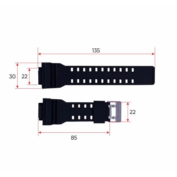 Ремінець для годинника Casio G-Shock Black фото 4