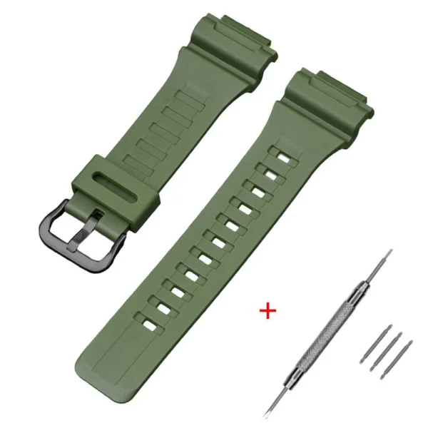Ремешок для Casio AE-1000W Army Green BK фото 1