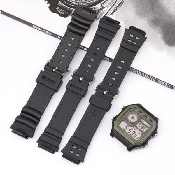Ремешок для Casio AE-1000W Black SI SI фото 3