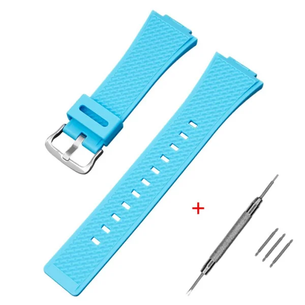 Ремешок для Casio G-Shock GA-100/110 Light Blue SI LB фото 1