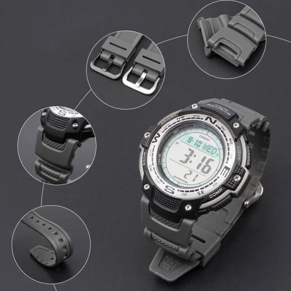 Ремешок для Casio SGW-100 Gray SI фото 16