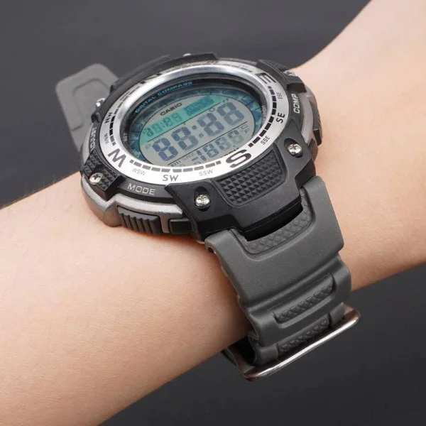 Ремешок для Casio SGW-100 Gray SI фото 7