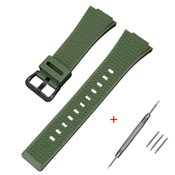 Ремешок для Casio G-Shock GA-100/110 Army Green BK фото 1