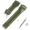 Ремінець для Casio G-Shock GA-100/110 Army Green-Glossy SI