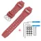 Ремешок для Casio G-Shock GW-A1000/GW-4000/GA-1000 Red Silver