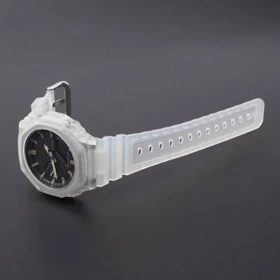 Ремінець для Casio G-Shock GA-2100/2110 Translucent Silver