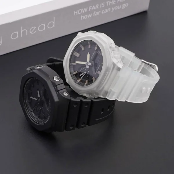 Ремінець для Casio G-Shock GA-2100/2110 Translucent Silver фото 6