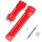 Ремінець для Casio G-Shock GA-100/110 Red-Glossy SI