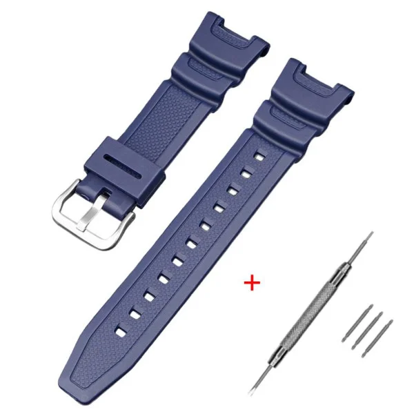 Ремешок для Casio SGW-100 Dark Blue SI фото 1