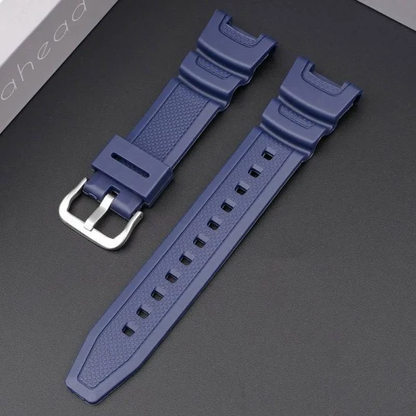Ремешок для Casio SGW-100 Dark Blue SI фото 3