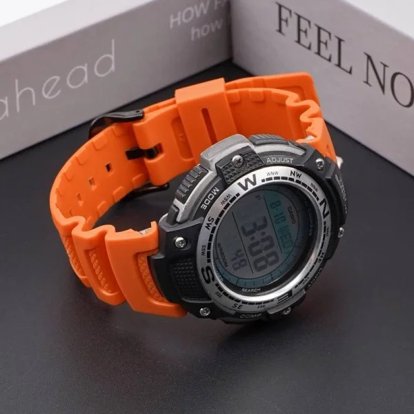 Ремешок для Casio SGW-100 Orange BK фото 4