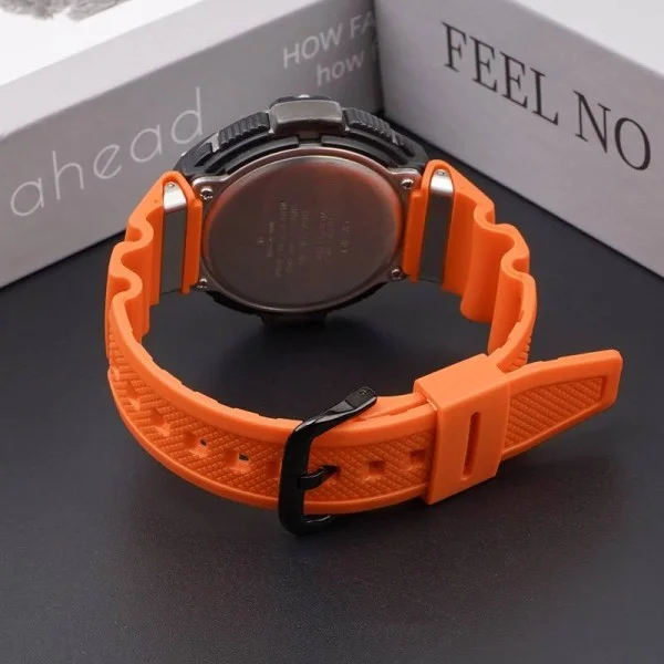 Ремешок для Casio SGW-100 Orange BK фото 5