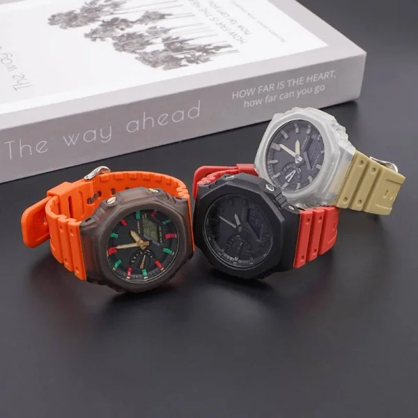 Ремешок для Casio G-Shock GA-2100/2110 Orange SI фото 11
