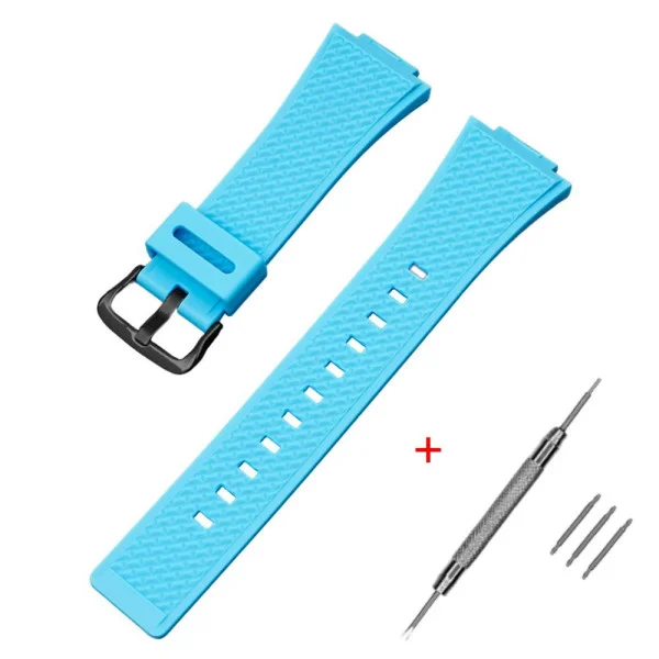 Ремешок для Casio G-Shock GA-100/110 Light Blue BK фото 1