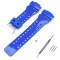 Ремінець для Casio G-Shock GA-100/110 Blue-Glossy SI