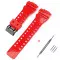 Ремешок для Casio G-Shock GA-100/110/120 Red-Glossy BK