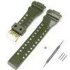 Ремешок для Casio G-Shock GA-100/110/120 Army Green-Glossy GD фото 3