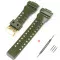 Ремешок для Casio G-Shock GA-100/110/120 Army Green-Glossy GD