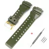 Ремешок для Casio G-Shock GA-100/110/120 Army Green-Glossy GD фото 3