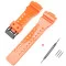Ремешок для Casio G-Shock GA-100/110/120 Orange-Glossy BK