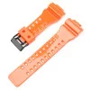 Ремешок для Casio G-Shock GA-100/110/120 Orange-Glossy BK фото 3