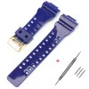Ремешок для Casio G-Shock GA-100/110/120 Dark Blue-Glossy GD фото 3