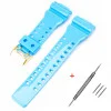 Ремешок для Casio G-Shock GA-100/110/120 Light Blue-Glossy GD фото 2