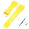 Ремешок для Casio G-Shock GA-100/110/120 Yellow-Glossy GD фото 2