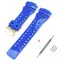 Ремешок для Casio G-Shock GA-100/110/120 Blue-Glossy GD