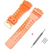 Ремешок для Casio G-Shock GA-100/110/120 Orange-Glossy GD фото 2