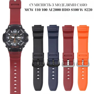 Ремінець для Casio AE-2100 Black BK