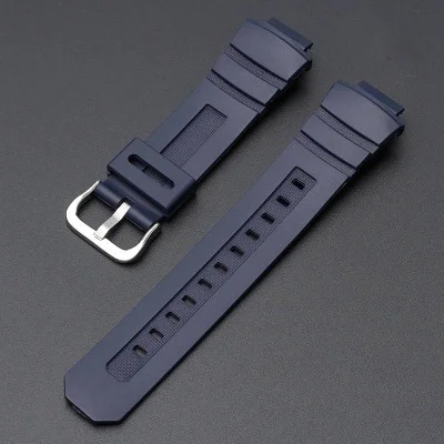 Ремінець для Casio G-Shock AW-282B/590/591/5230, AWG-M100/M101, G-7700/7710 Dark Blue Silver